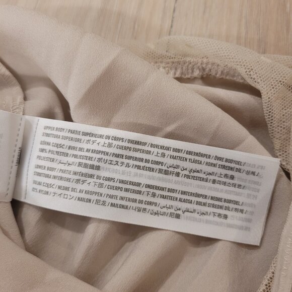 NWT ABERCROMBIE & FITCH | Lace Satin Sleeveless Bodysuit | Sz. S - Picture 9 of 10